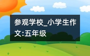 參觀學(xué)校_小學(xué)生作文:五年級