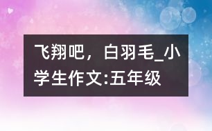 飛翔吧，白羽毛_小學(xué)生作文:五年級(jí)