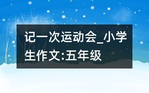 記一次運(yùn)動(dòng)會(huì)_小學(xué)生作文:五年級(jí)