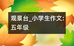 “觀景臺”_小學生作文:五年級
