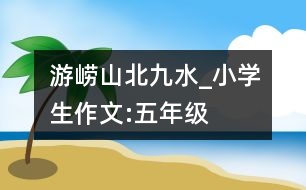 游嶗山北九水_小學生作文:五年級