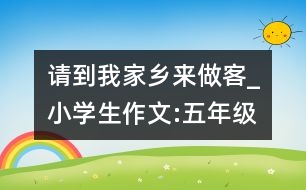 請(qǐng)到我家鄉(xiāng)來做客_小學(xué)生作文:五年級(jí)