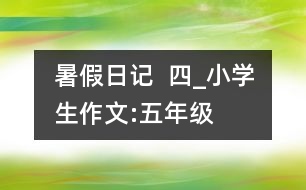 暑假日記  四_小學(xué)生作文:五年級(jí)