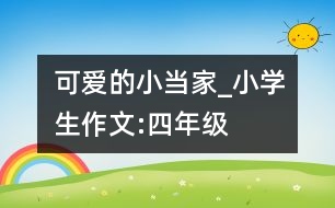 可愛的小當家_小學生作文:四年級