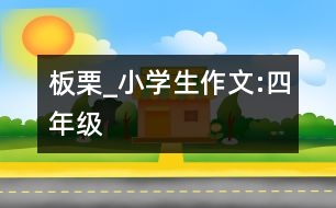 板栗_小學(xué)生作文:四年級