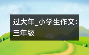 過(guò)大年_小學(xué)生作文:三年級(jí)