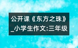 公開(kāi)課《東方之珠》_小學(xué)生作文:三年級(jí)