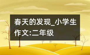 春天的發(fā)現_小學生作文:二年級