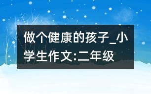 做個(gè)健康的孩子_小學(xué)生作文:二年級(jí)