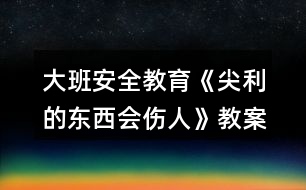 大班安全教育《尖利的東西會傷人》教案