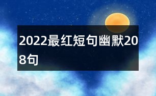 2022最紅短句幽默208句