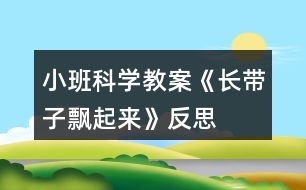 小班科學教案《長帶子飄起來》反思