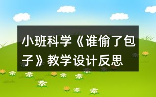 小班科學(xué)《誰偷了包子》教學(xué)設(shè)計(jì)反思