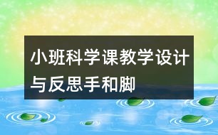 小班科學(xué)課教學(xué)設(shè)計與反思——手和腳