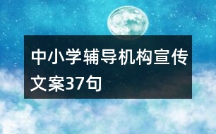 中小學輔導機構宣傳文案37句