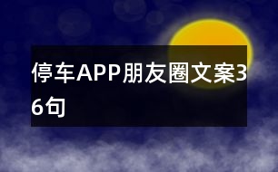 停車APP朋友圈文案36句