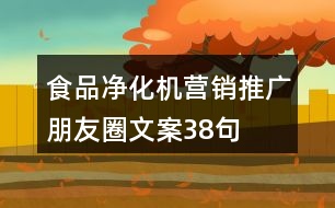 食品凈化機營銷推廣朋友圈文案38句