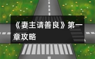 《妻主請(qǐng)善良》第一章攻略