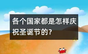 各個國家都是怎樣慶祝圣誕節(jié)的？