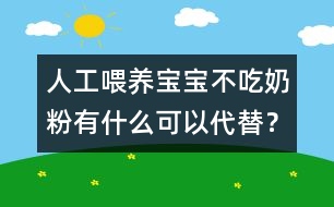 人工喂養(yǎng)：寶寶不吃奶粉有什么可以代替？