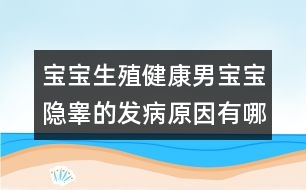 寶寶生殖健康：男寶寶隱睪的發(fā)病原因有哪些？