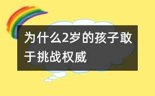 為什么2歲的孩子敢于挑戰(zhàn)權(quán)威