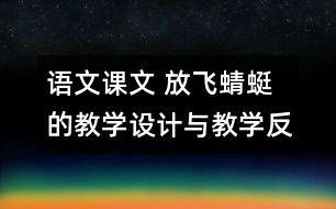 語文課文 放飛蜻蜓的教學(xué)設(shè)計(jì)與教學(xué)反思 課后習(xí)題答案