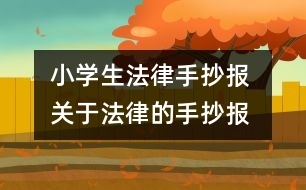 小學生法律手抄報 關(guān)于法律的手抄報
