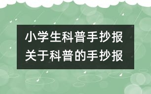 小學(xué)生科普手抄報 關(guān)于科普的手抄報