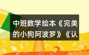 中班數(shù)學(xué)繪本《完美的小狗阿波羅》《認(rèn)識數(shù)字1—10》教案