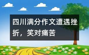 四川滿分作文：遭遇挫折，笑對痛苦