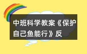 中班科學(xué)教案《保護自己“魚”能行》反思