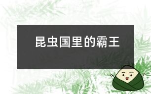 昆蟲(chóng)國(guó)里的霸王