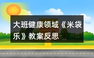 大班健康領(lǐng)域《米袋樂(lè)》教案反思