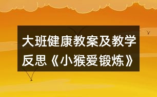 大班健康教案及教學反思《小猴愛鍛煉》