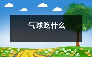 氣球吃什么