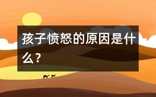 孩子憤怒的原因是什么？