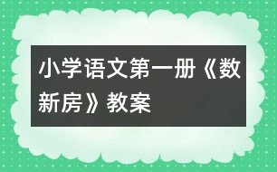 小學語文第一冊《數(shù)新房》教案