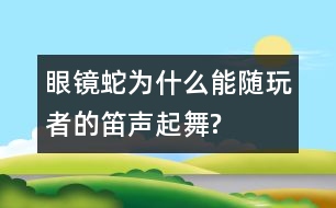 眼鏡蛇為什么能隨玩者的笛聲起舞?